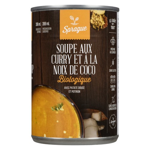 Sprague Organic Soup Coconut Curry 398 ml