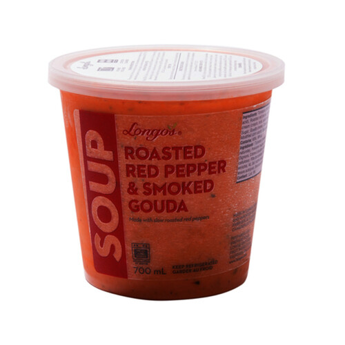 Longo's Soup Roasted Red Pepper & Smoked Gouda 700 ml