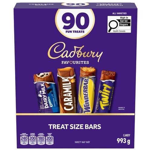 Cadbury Chocolate Assorted 90 Count 993 g