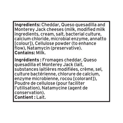 Cracker Barrel Shredded Cheese 3 Cheese Mexicana Mild 320 g