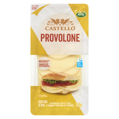 Arla Castello Sliced Cheese Provolone 8 Slices 165 g