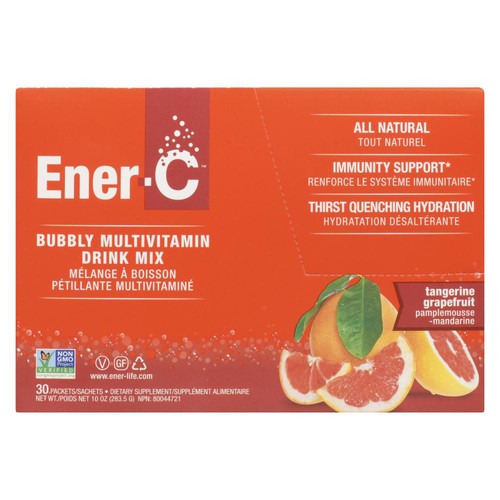 Ener-C Vitamins C Drink Mix Packets Grapefruit And Tangerine 30 Count