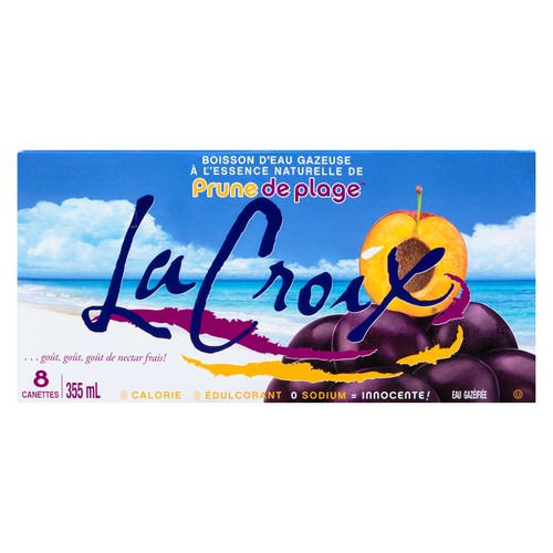 La Croix Sparkling Water Plum 8 x 355 ml (cans)