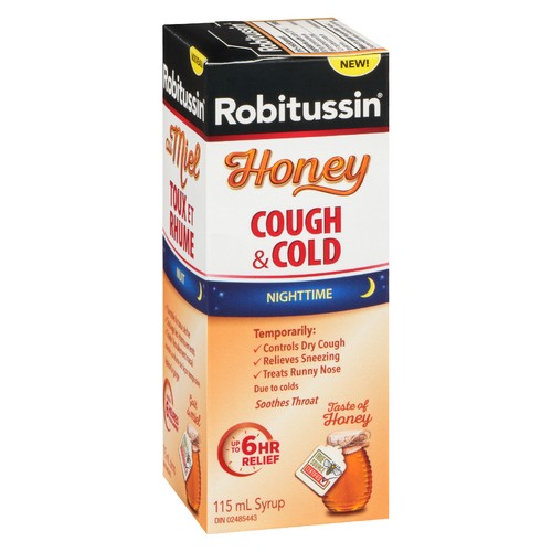 Robitussin Cough & Cold Nighttime Honey 115 ml