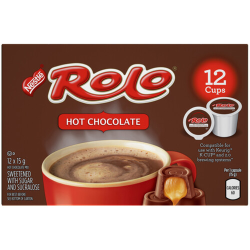 Nestlé Rolo Hot Chocolate Mix Pods 12 x 15 g