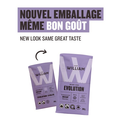 Café William Coffee Decaf Medium Roast Ground Evolve 300 g