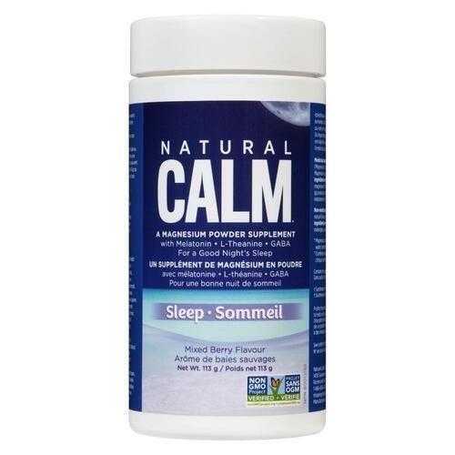 Natural Calm Magnesium Powder Supplement Sleep Mixed Berry 113 g