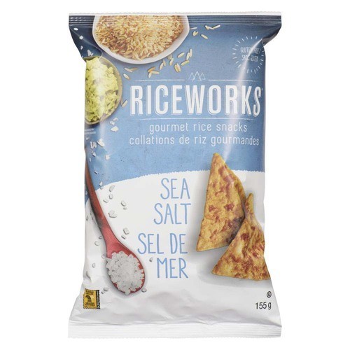 Riceworks Brown Rice Snacks Sea Salt 155 g