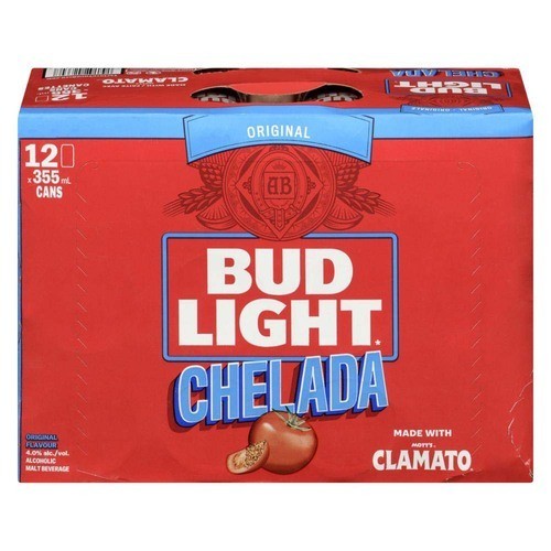 Bud Light Chelada Beer 4% Alcohol 12 x 355 ml (cans)