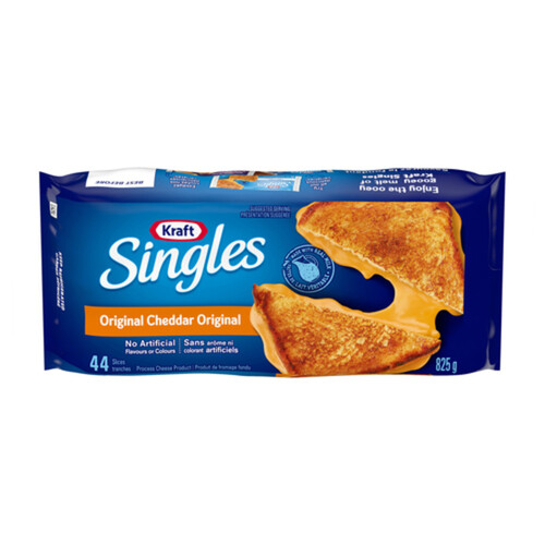 Kraft Singles Sliced Cheese Original Cheddar 44 Slices 825 g