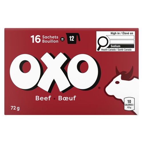 OXO Bouillon Sachets Beef 16 Count 72 g