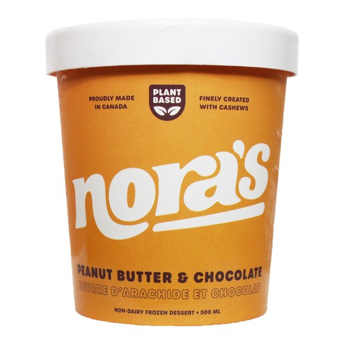 Nora's Non-Dairy Frozen Dessert Peanut Butter Chocolate 500 ml