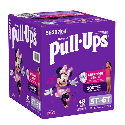 Huggies Pull-Ups Girls' Potty Training Pants 5T-6T 48 Count