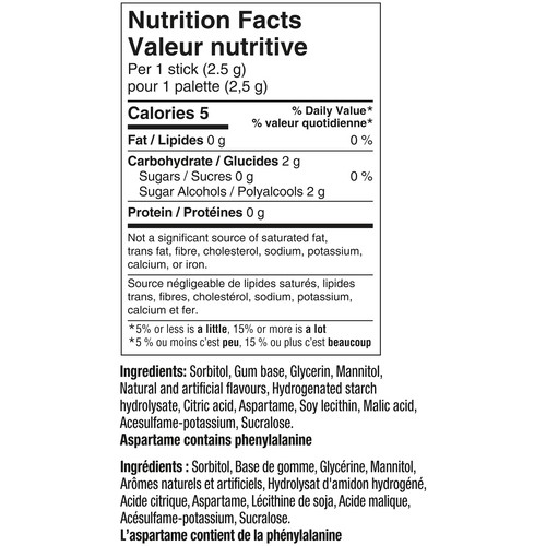 5 Sugar-Free Gum Sour Sweet Berry Evolution 15 Count