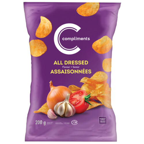 Compliments Potato Chips All Dressed 200 g