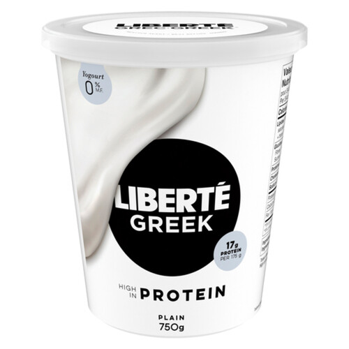 Liberté Greek 0% Yogurt Plain High Protein 750 g