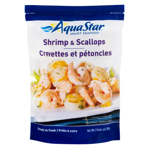 Aqua Star Frozen Shrimp & Scallop Ready To Cook 300 g