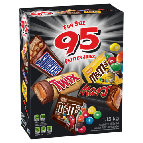 Mars Variety Candy Bars Halloween Chocolate Assorted Fun Size Bars 95 Count 1.15 kg