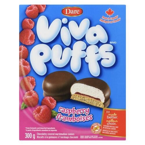 Dare Viva Puffs Cookies Raspberry 300 g