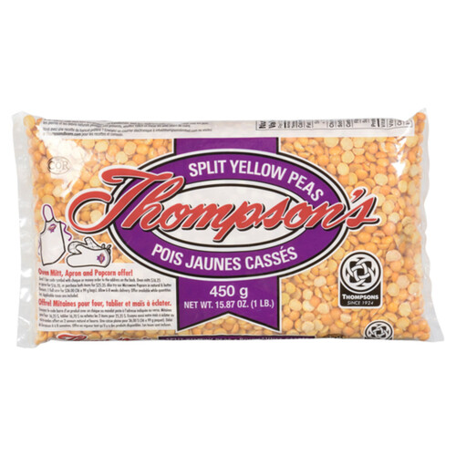 Thompson Peas Yellow Split  454 g