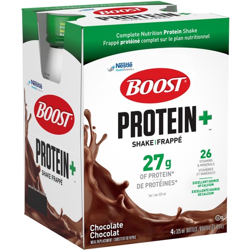 Boost Protein+ Shake Meal Replacement Chocolate 4 x 325 ml