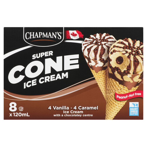 Chapman's Ice Cream Super Cone Chocolate Center 960 ml