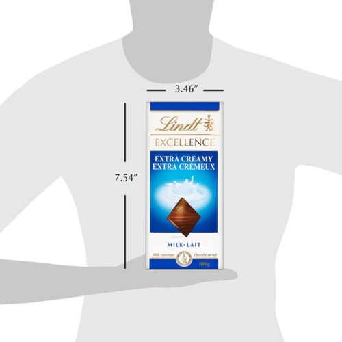 Lindt Excellence Milk Chocolate Bar Extra Creamy 100 g