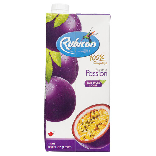 Rubicon Juice Passion Fruit No Sugar Added 1 L