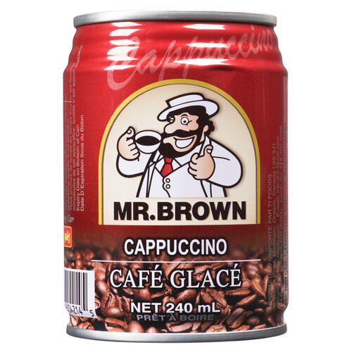 Mr.Brown Canned Iced Coffee Cappuccino 240 ml (can) - Voilà Online