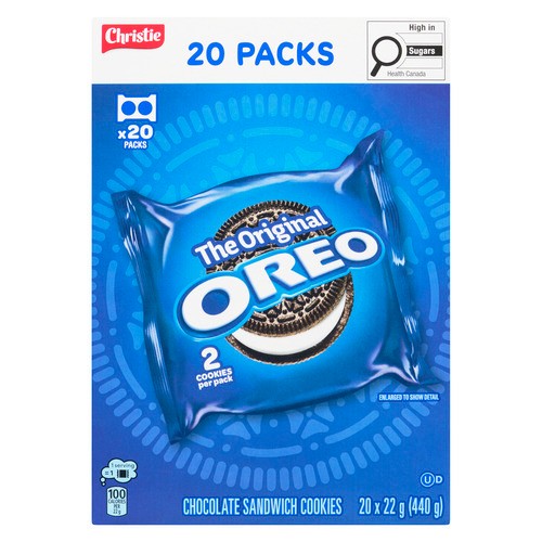 Oreo Sandwich Cookies Original 20 x 22 g