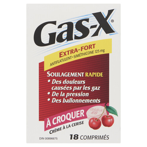 Gas-X Extra Strength Tablets Cherry 18 EA