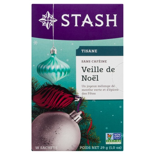 Stash Caffeine-Free Herbal Tea Christmas Eve Holiday Spices 18 Tea Bags 
