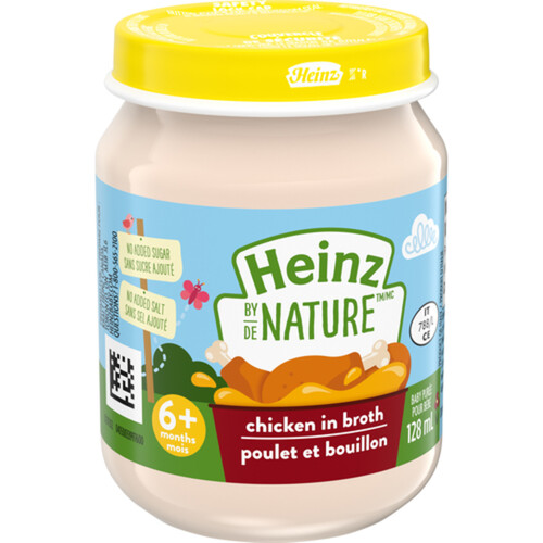 Heinz By Nature Baby Food Purée Chicken in Broth 128 ml