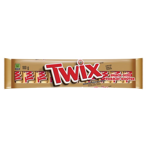 Twix Chocolate Candy Bar Caramel Cookie 10 Fun Size Bars 100 g