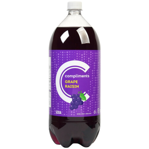 Compliments Soft Drink Grape 2 L (bottle)