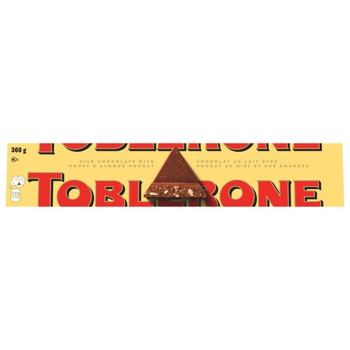 Toblerone Nougat Bar Milk Chocolate With Honey And Almond 360 g