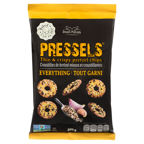 Dream Pretzels Pressels Pretzel Chips Everything Thin & Crispy 200 g