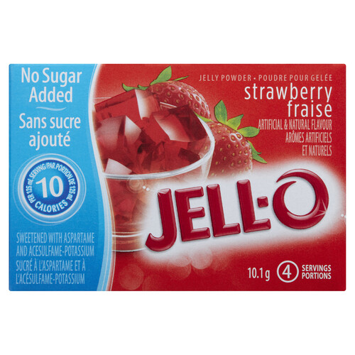 Jell-O Light Jelly Powder Gelatin Mix Strawberry 10.1 g 