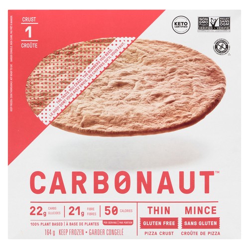Carbonaut Gluten-Free Frozen Pizza Crust 10 Inch Thin 164 g