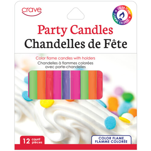 Crave Party Candles 12 Pack