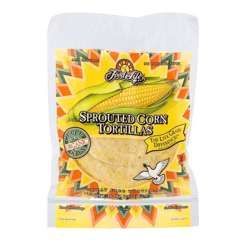 Foods For Life Organic Sprouted Corn Tortilla 283 g (frozen)