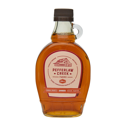 Pefferlaw Creek Farms Organic Amber Maple Syrup 250 ml