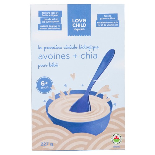 Love Child Organics Infant Cereal Oats & Chia 227 g