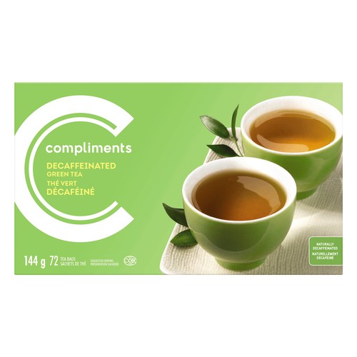 Compliments  Green Tea Decaffeinated 72 Bags