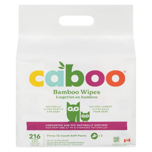 Caboo Baby Wipes Value Pack 213 Count 