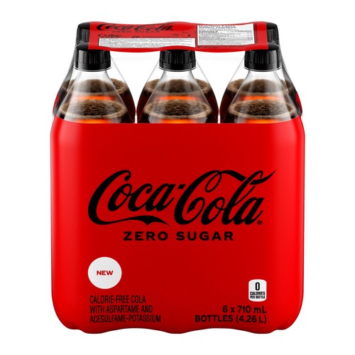 Coca-Cola Zero Sugar Soda 6 x 710 ml (bottles)