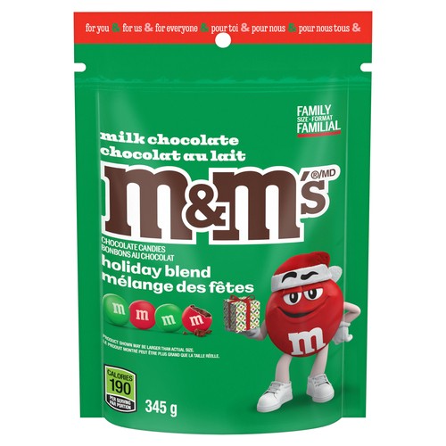 M&M's Milk Chocolate Holiday Blend Red & Green 345 g