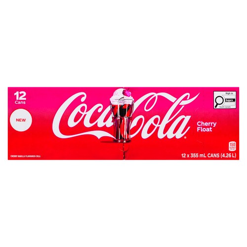 Coca-Cola Soft Drink Cherry Float 12 x 355 ml (cans)