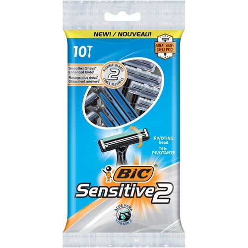 Bic Sensitive 2 Flexible Blades Razor 10 Pack