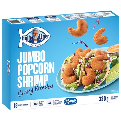 High Liner Frozen Popcorn Shrimp Jumbo Crispy Breaded 330 g